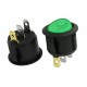 Intrerupator 0-1 10A 250V ø20mm negru #KCD1 V IL